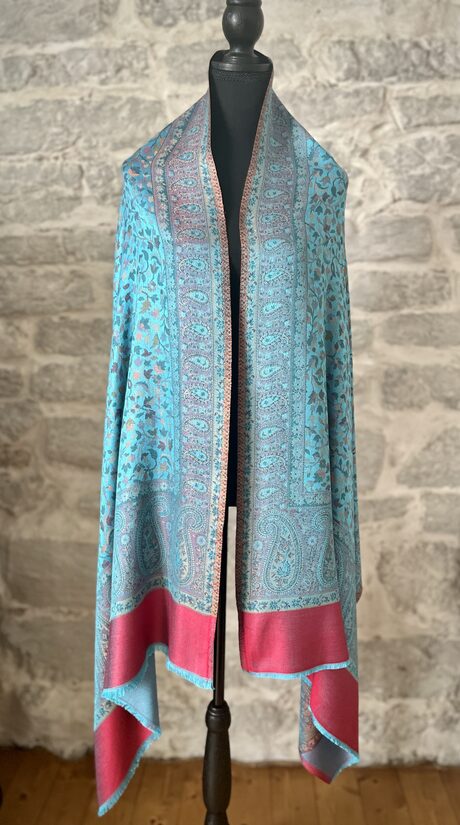 Turquoise Bloom Shawl